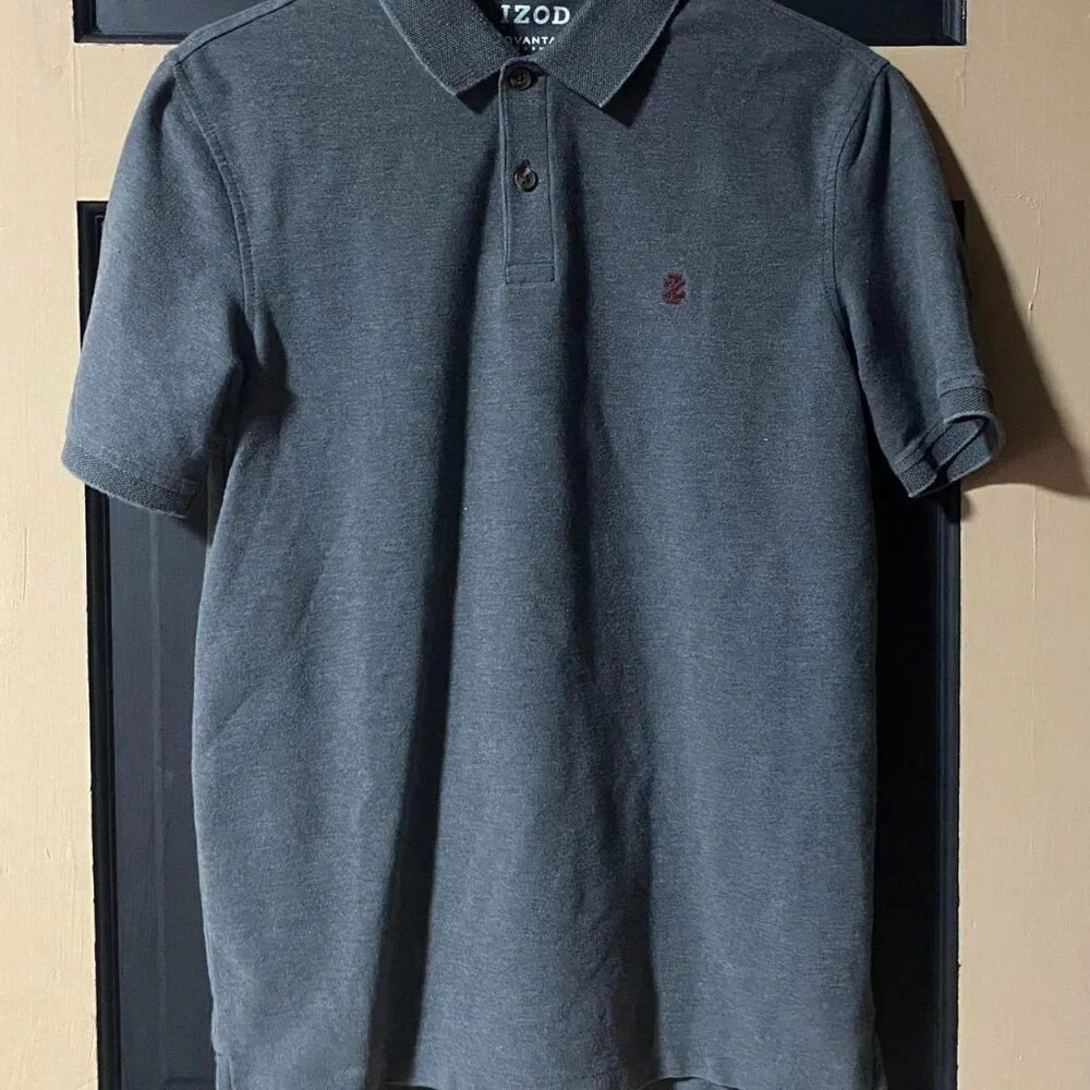 Vintage Izod Grey Polo Shirt #poloshirt #poloassn #Izod #george - Picture 6 of 8